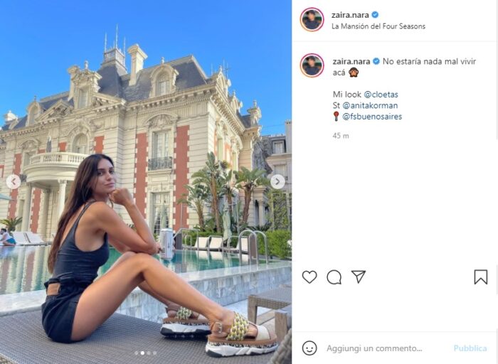 Zaira Nara post Instagram