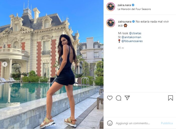 Zaira Nara post Instagram