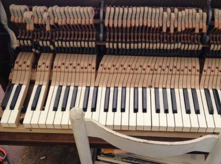 La costruzione dello speciale pianoforte di Giovanni Truppi 051221