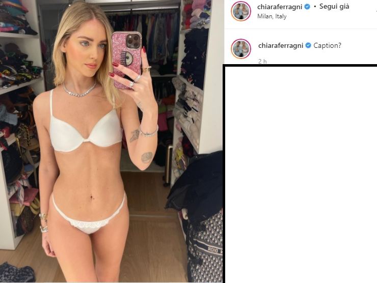 Chiara Ferragni intimo