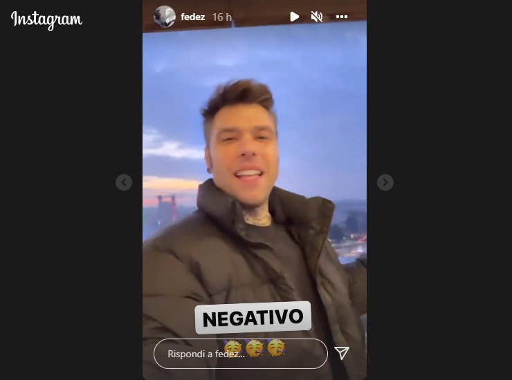 Fedez negativo Covid