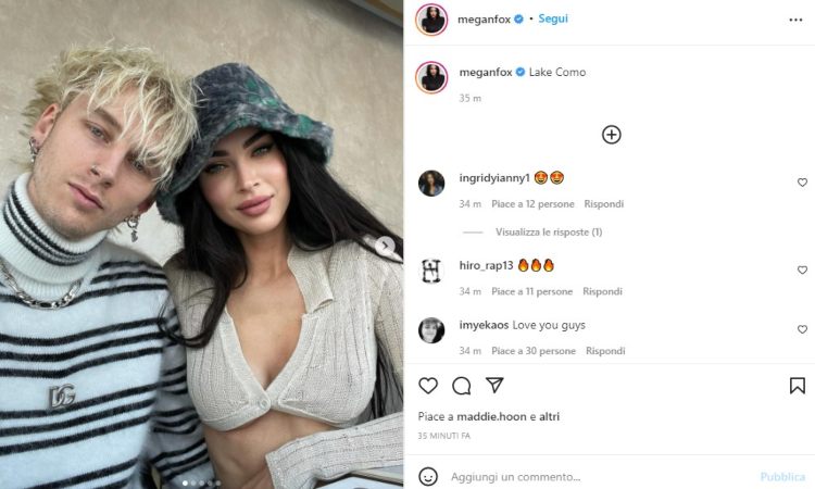 Megan Fox Machine Italia Instagram 