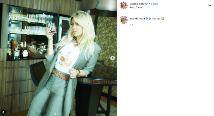 Wanda Nara outfit Instagram post