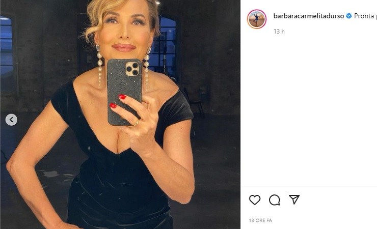 Barbara d'Urso selfie