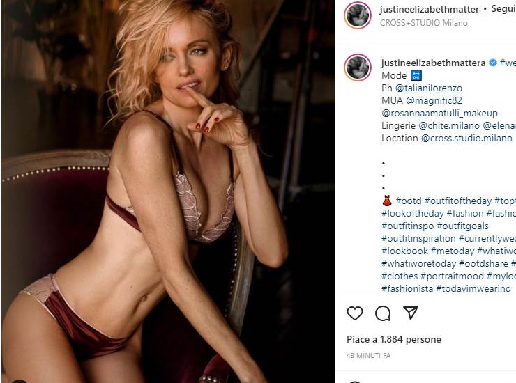 Justine Mattera intimo