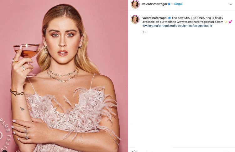 Post Instagram Valentina Ferragni