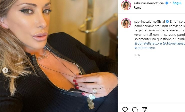 Sabrina Salerno selfie