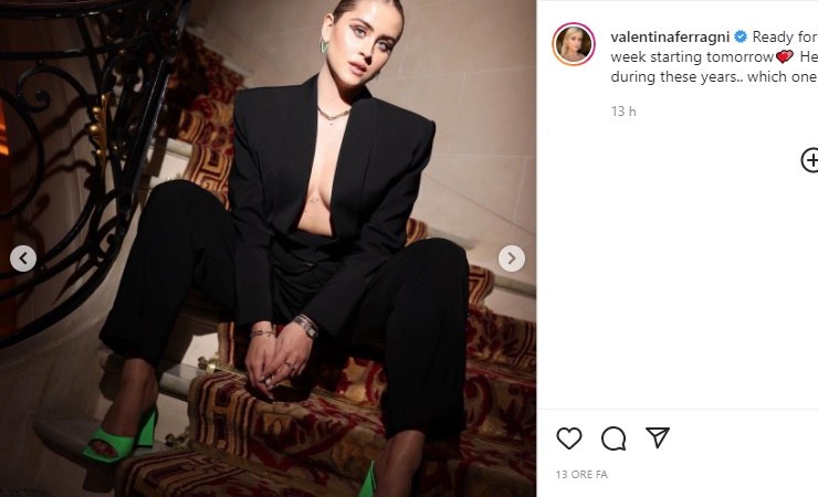 Valentina Ferragni posa sensuale