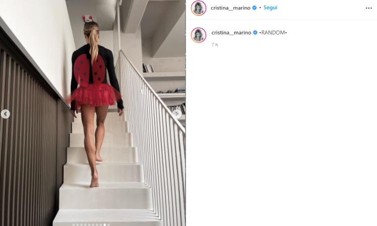 Cristina Marino Carnevale coccinella Instagram