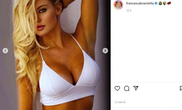Francesca Brambilla Il Reggiseno Esalta Il Davanzale Curve Favolose
