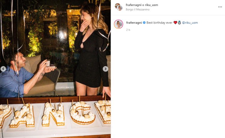 Francesca Ferragni proposta di matrimonio Instagra