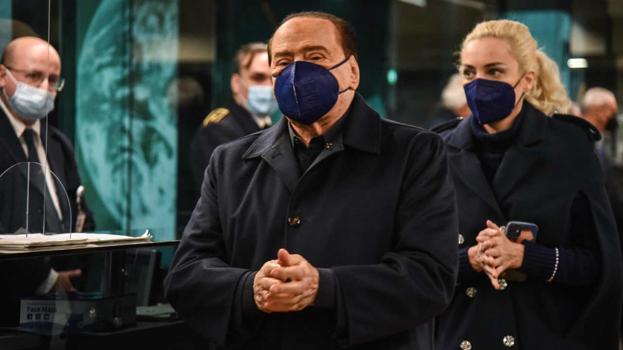 Silvio Berlusconi e Marta Fascina Ansa
