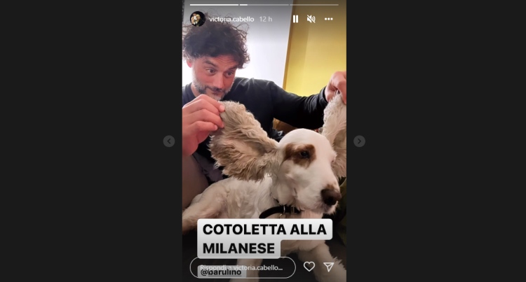 Barù nelle storie di Victoria Cabello