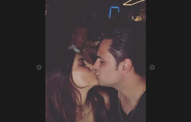 Biagio D'anelli e Jessica bacio
