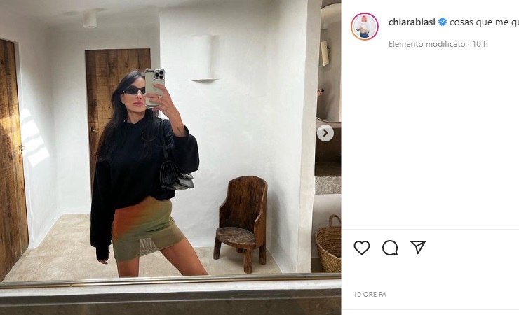 Chiara Biasi selfie