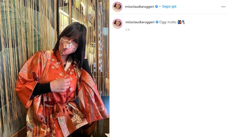 Claudia Ruggeri giapponese kimono