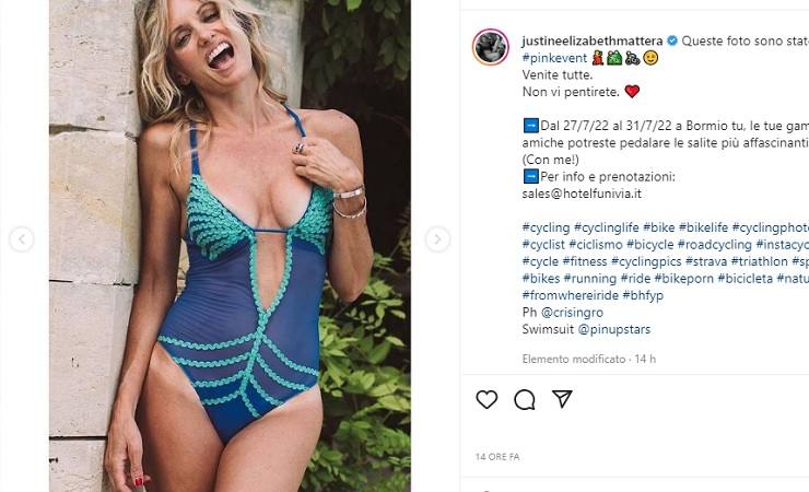 Justine Mattera sorridente