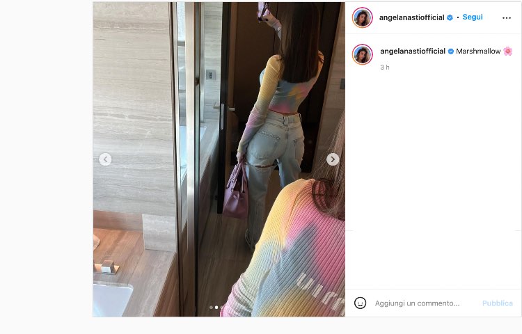 Post Instagram Angela Nasti