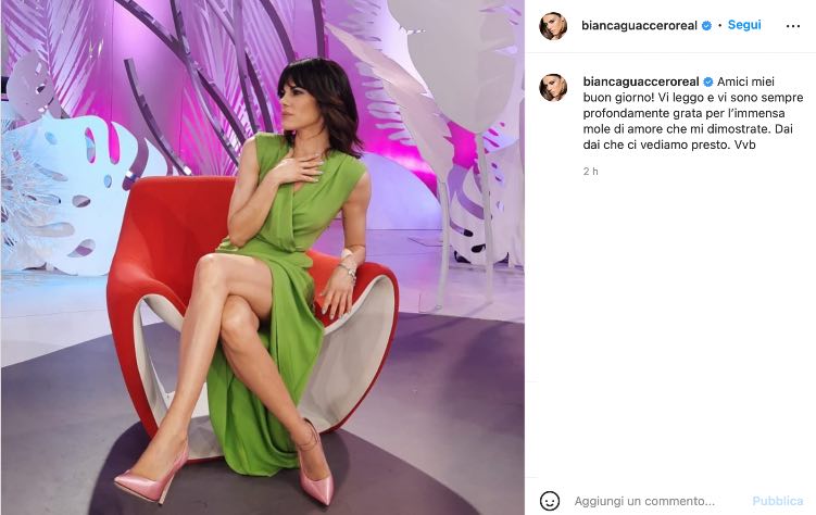 Post Instagram Bianca Guaccero