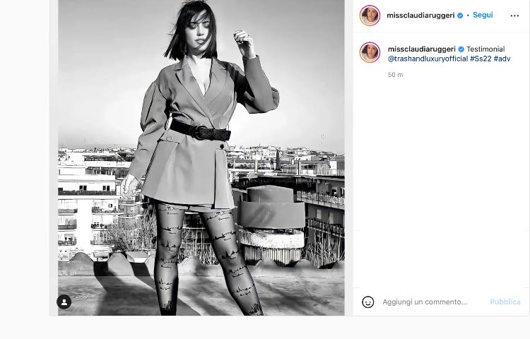 Post Instagram Claudia Ruggeri