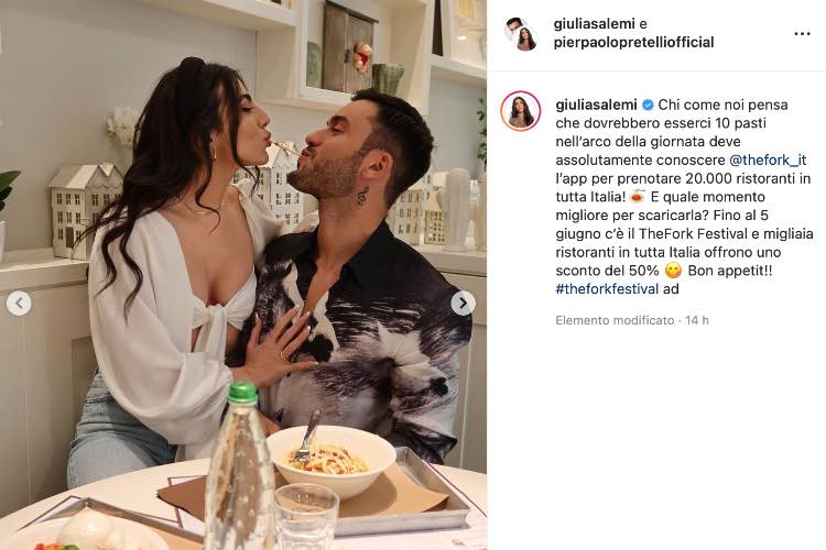 Post Instagram Giulia Salemi