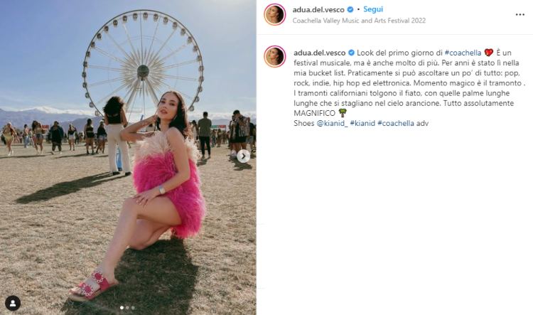 Rosalinda Cannavò ai Coachella