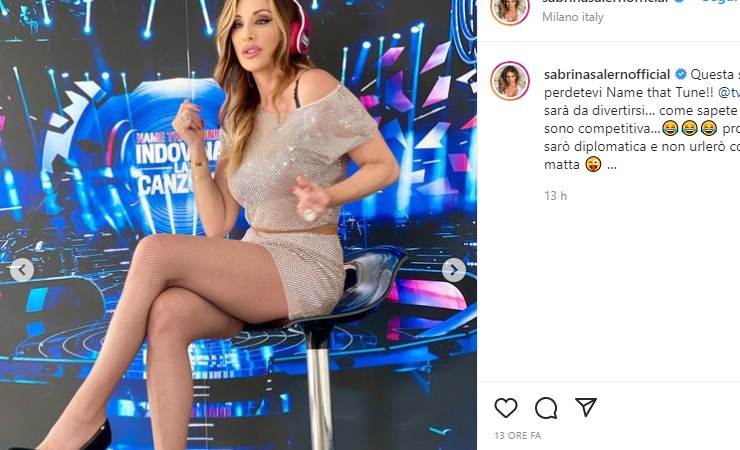 Sabrina Salerno in posa