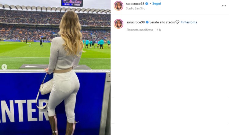 Sara Croce allo stadio