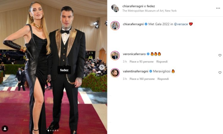 Chiara Ferragni e Fedez Met Gala 2022