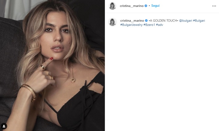 Cristina Marino Bulgari Instagram