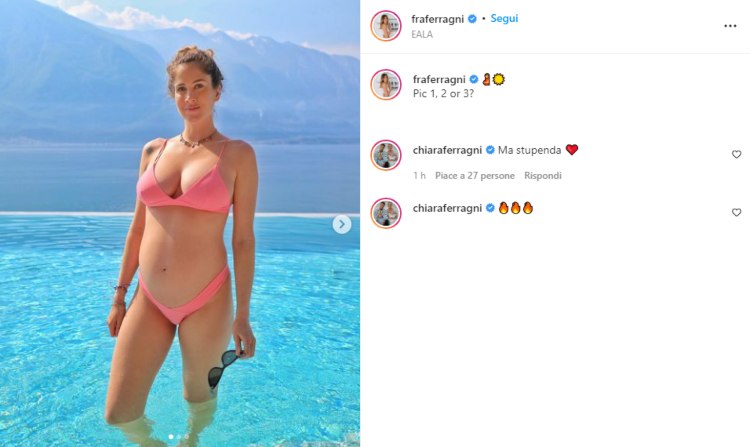 Francesca Ferragni bikini pancione