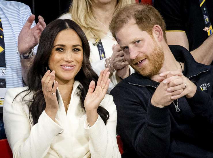 Harry e Meghan primo piano