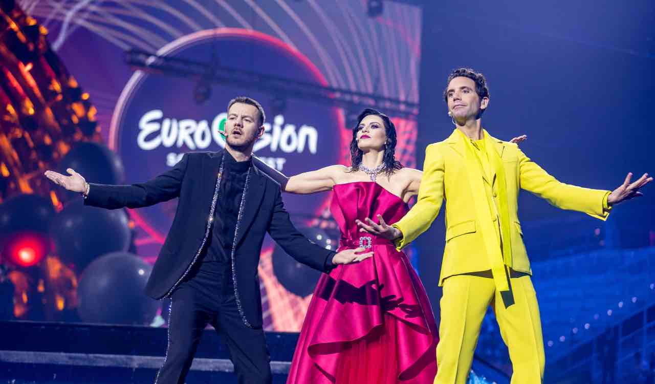 Alessandro Cattelan, Laura Pausini e Mika all'Eurovision