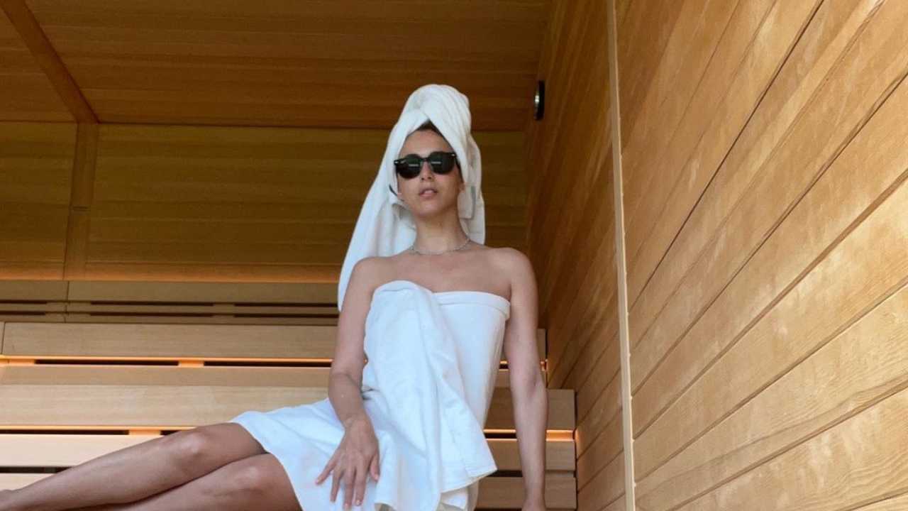 Miriam Leone Instagram Sauna