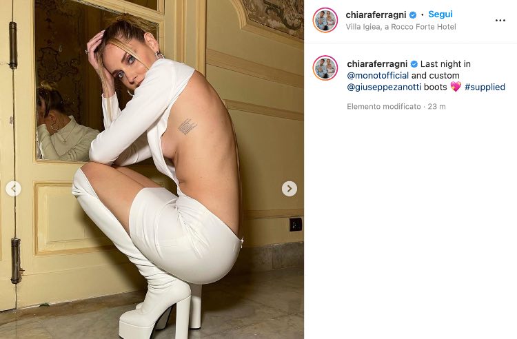 Post Instagram Chiara Ferragni