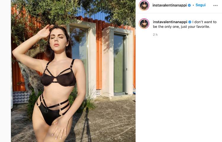 Post Instagram Valentina Nappi