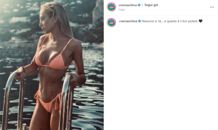 Laura Cremaschi bikini arancione