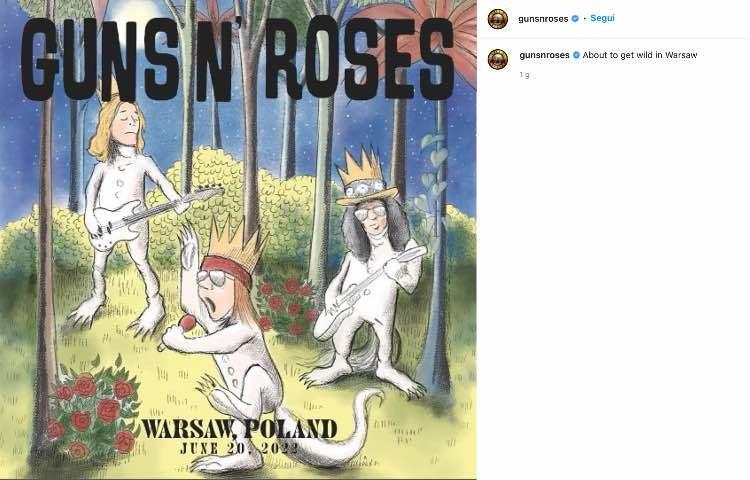 Post Instagram Guns N' Roses