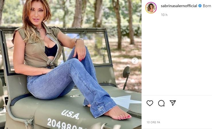 Sabrina Salerno in posa