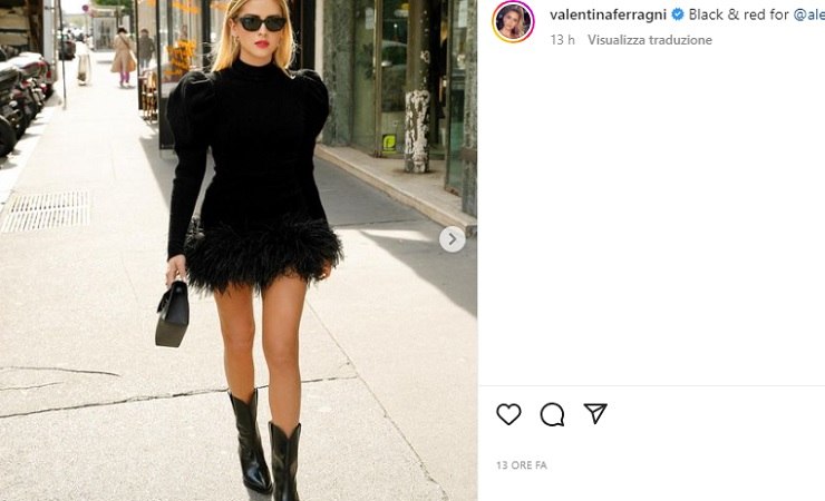 Valentina Ferragni gambe in vista