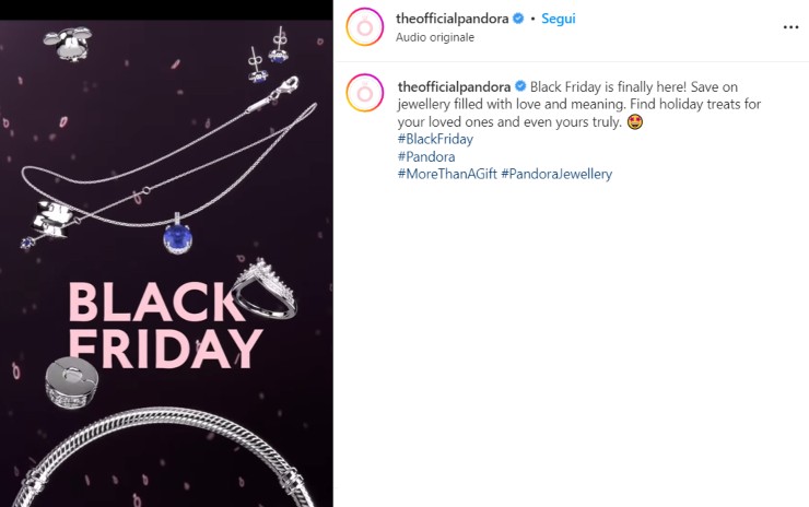 Pandora Black Friday Instagram 27-11-2022 bloglive