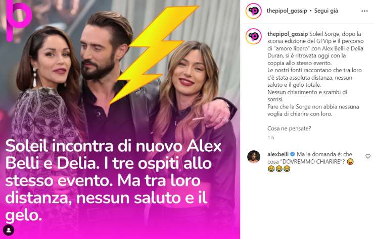 É successo di nuovo: Alex Belli e Soleil Sorge si rincontrano, la reazione 3 Alex Belli Soleil Sorge post Cortina 17-12-2022 bloglive