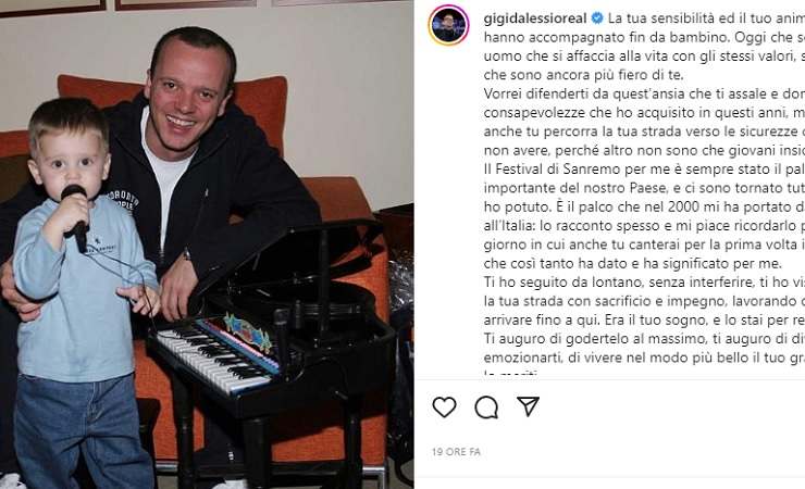 Gigi D'Alessio dedica post a LDA