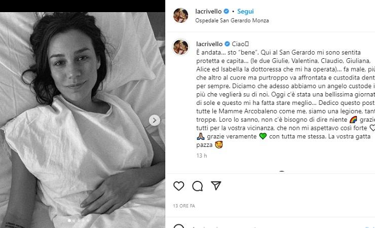 Giorgia Crivello aborto