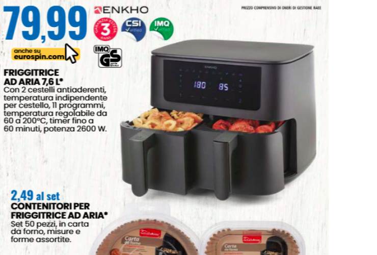 friggitrice ad aria Enkho 